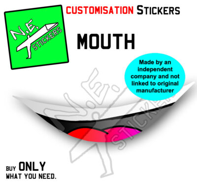 Mouth Sticker for 30th Anniversary Cozy Coupe car with Eyes