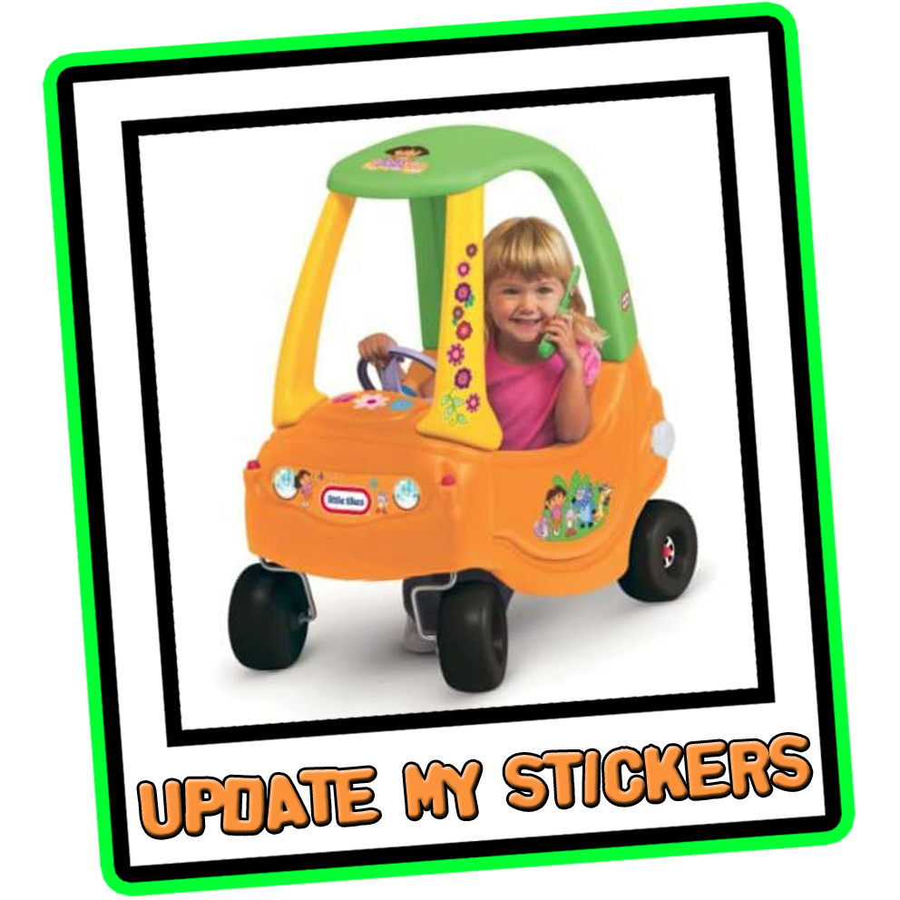 Little Tikes Dora The Explorer Orange and Green Cozy Coupe II