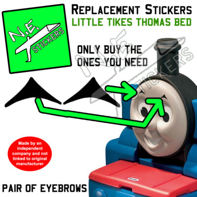 Thomas The Tank Engine Bed Eyebrow Stickers