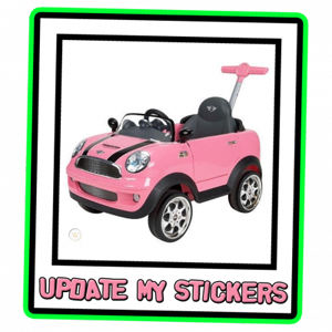 Rollplay™ MINI Cooper Pushbuggy : Pastel Pink