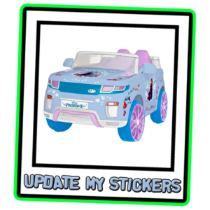 Stickers to fit Frozen II BBH-118A Range Rover style car