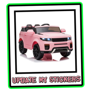 Stickers to fit BBH-118A Range Rover Sport Style car