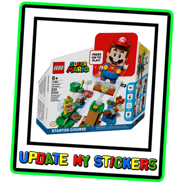 Stickers to fit lego mario starter pack