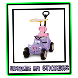 Little Tikes Cozy Roadster Pinki Purple stickers