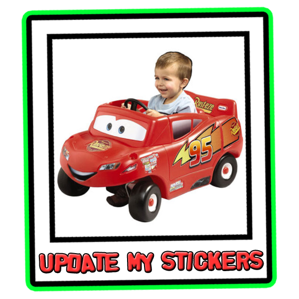 Lightning McQueen foot powered kids car