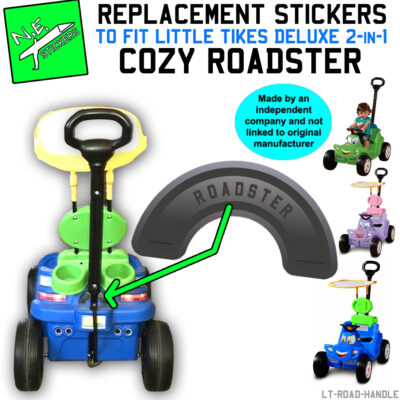 Replacement sticker for Little Tikes Cozy Roadster handle surround
