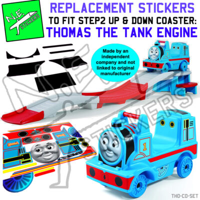 Step2 Up and Down Coaster: Thomas the Tank Engine Replacement Stickers by N.E.stickers