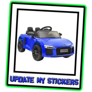 Blue Twin seat Audi R8 Spyder - Update my Stickers