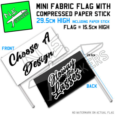 Choose your favourite design of NUFC Women Mini Flag